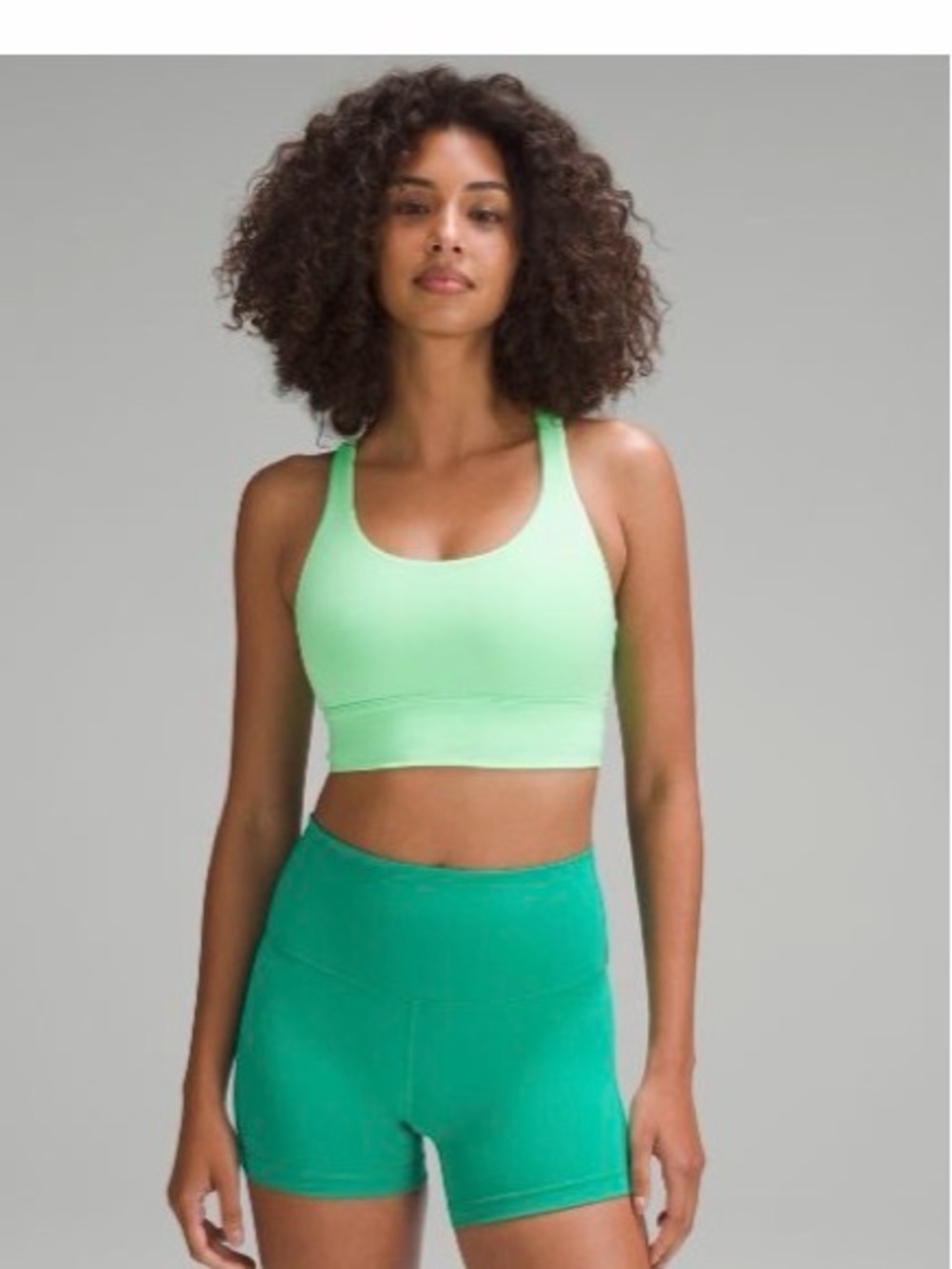 lululemon athletica Energy Longline Sports Bra - Pistachio Green